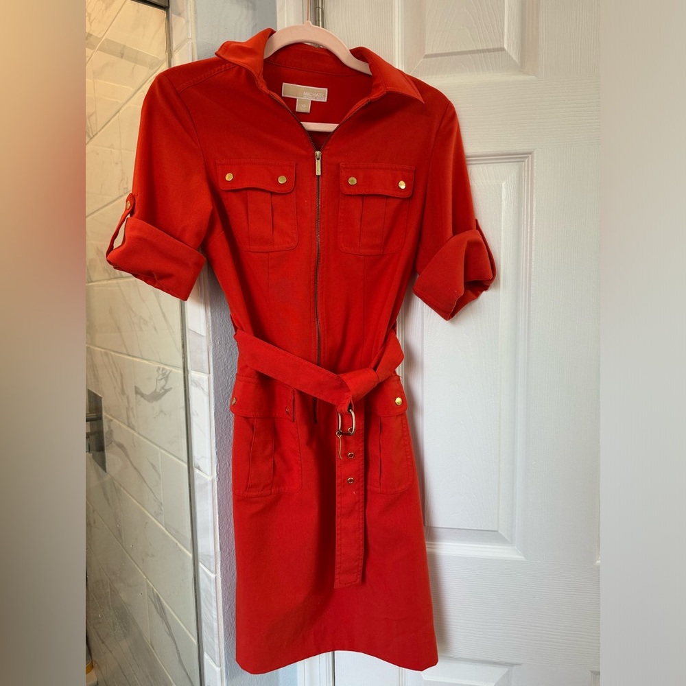 Michael Kors burnt orange dress